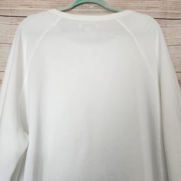 NWT And Now This Men's Size XXL Solid Fleece Off White Sweatshirt Round Neck - Picture 12 of 14